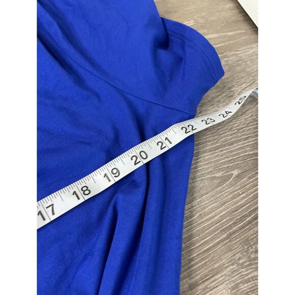 Talbots NWT Blue Draped Neck Belted Flowy Dress Sz 1X - Picture 8 of 10